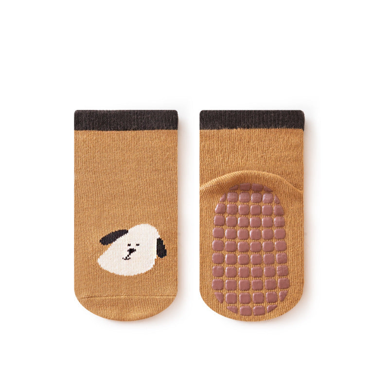 Baby Non-Slip Socks – Soft Cotton Indoor Grip Socks